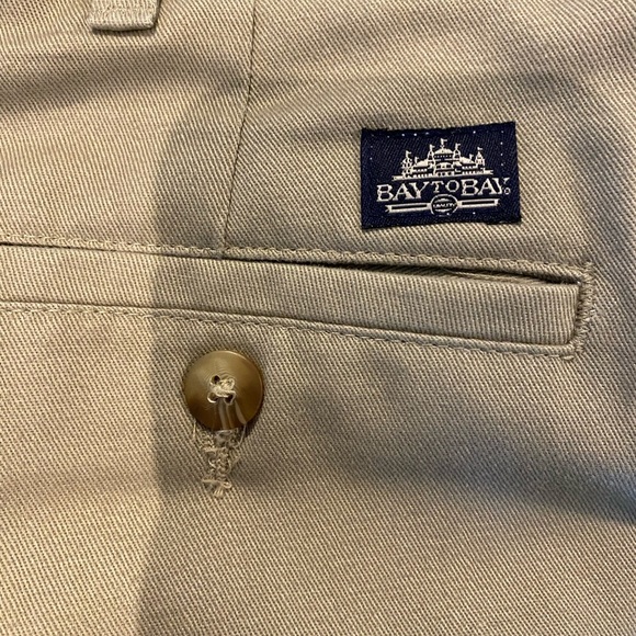 Men's Tan Cotton Chinos by BaytoBay Size 36x34 - Picture 3 of 7
